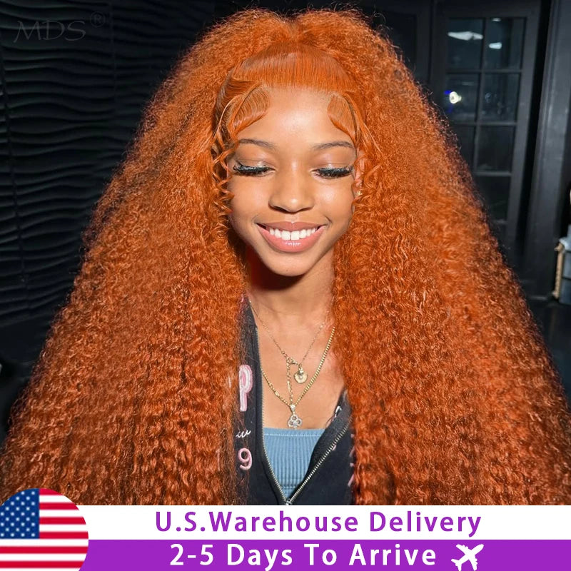 Water Wave & Curly Human Hair Wigs with Lace Front, 30-38 Inch, Multiple Colors & Densities