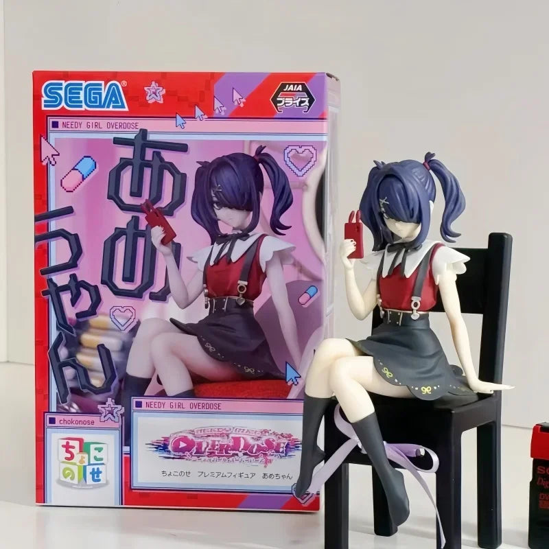 Anime Girl Action Figure Toy - Overload Kawaii Chibi Model with Multiple Colors
