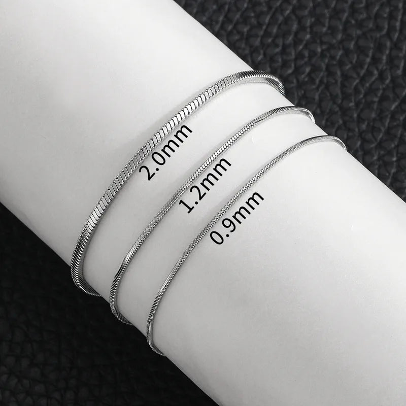 Unisex Hip Hop Snake Bone Chain Bracelet Stainless Steel Jewelry Men Women