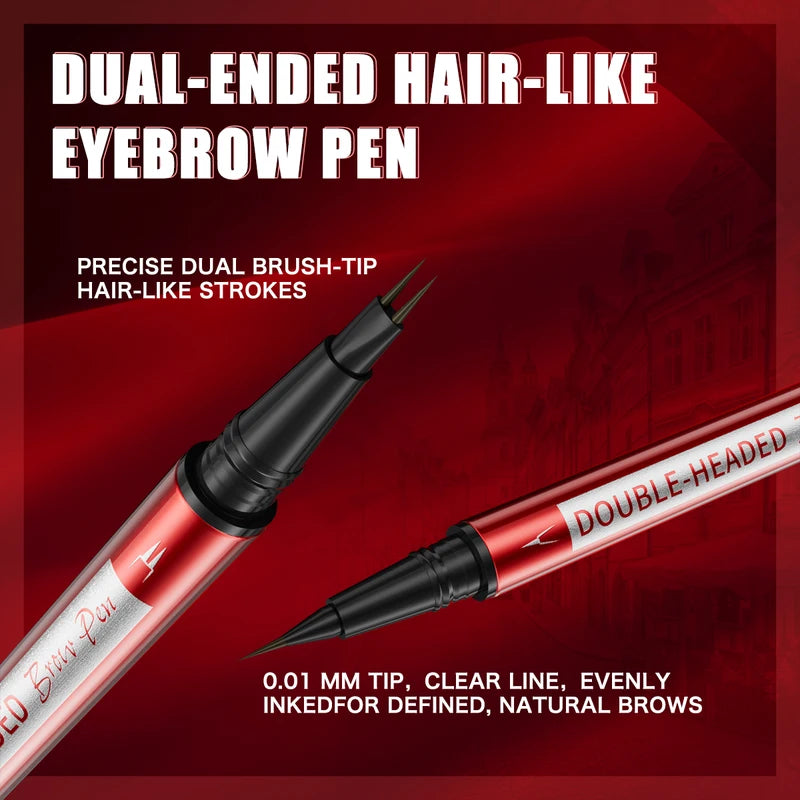 Long Lasting Waterproof Eyebrow Pen - Smudge Proof Liquid & Pencil