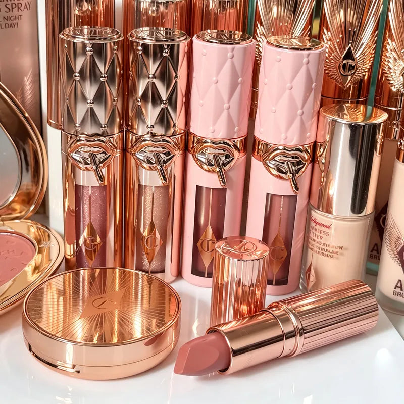 Moisturizing Volumizing Lip Gloss with Heart-Shaped Eyeshadow & Lipstick Set