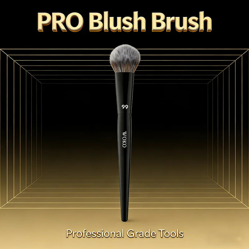 Professional Makeup Blush Brush for Cream & Powder Blush, Bronzer & Sculpting