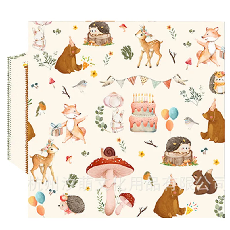 Enchanted Forest Mushroom Paper Napkins for Parties and Celebrations