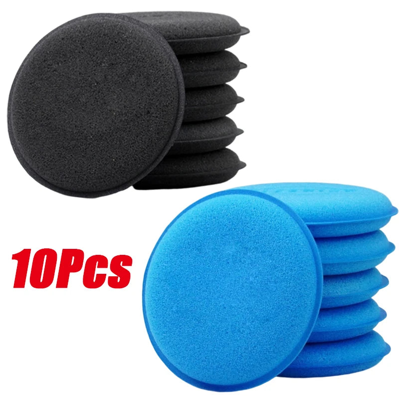 Car Waxing & Polishing Foam Sponge Set - High Density Applicators for Auto Detailing