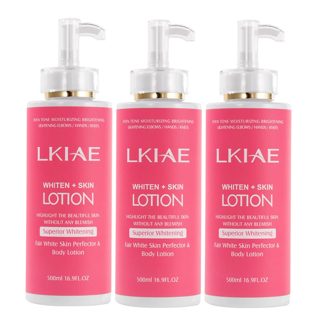 Niacinamide Whitening Body Lotion with Rose Oil & Vitamin C - 500ml Moisturizer for Brightening Skin