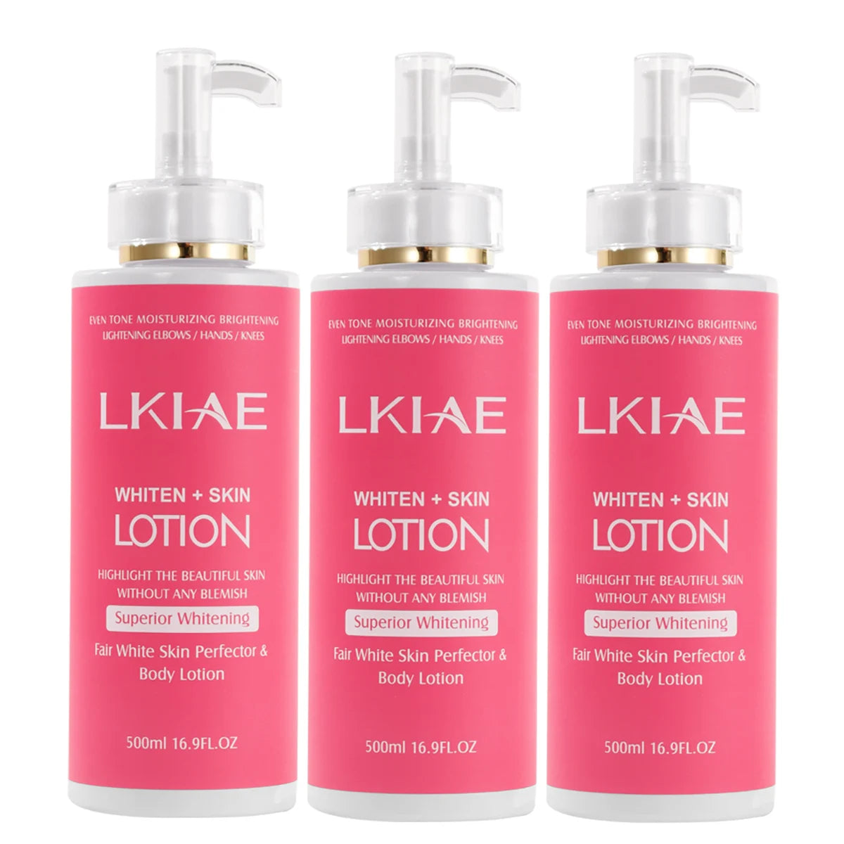 Niacinamide Whitening Body Lotion with Rose Oil & Vitamin C - 500ml Moisturizer for Brightening Skin