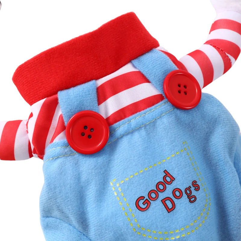 Halloween Dog Costume Set for Medium & Large Dogs - Funny Pet Clothes & Cosplay Apparel