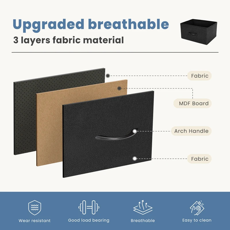 7-Drawer Fabric Storage Organizer for Bedroom Closet & Living Room