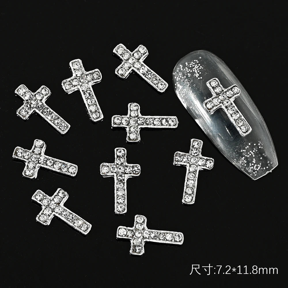Fake Blood Knife Nail Charms 3D Rhinestone Decor for Nail Art DIY Jewelry