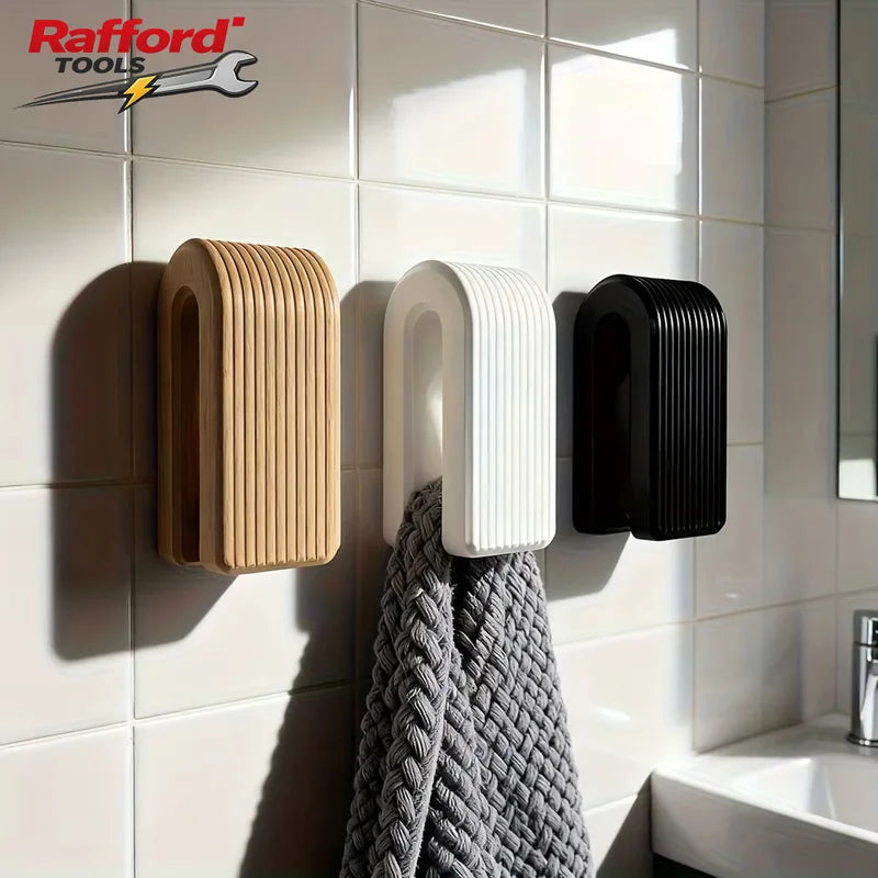 Auto-Locking Wall Mount Towel Hanger - Modern Minimalist Bathroom Accessory
