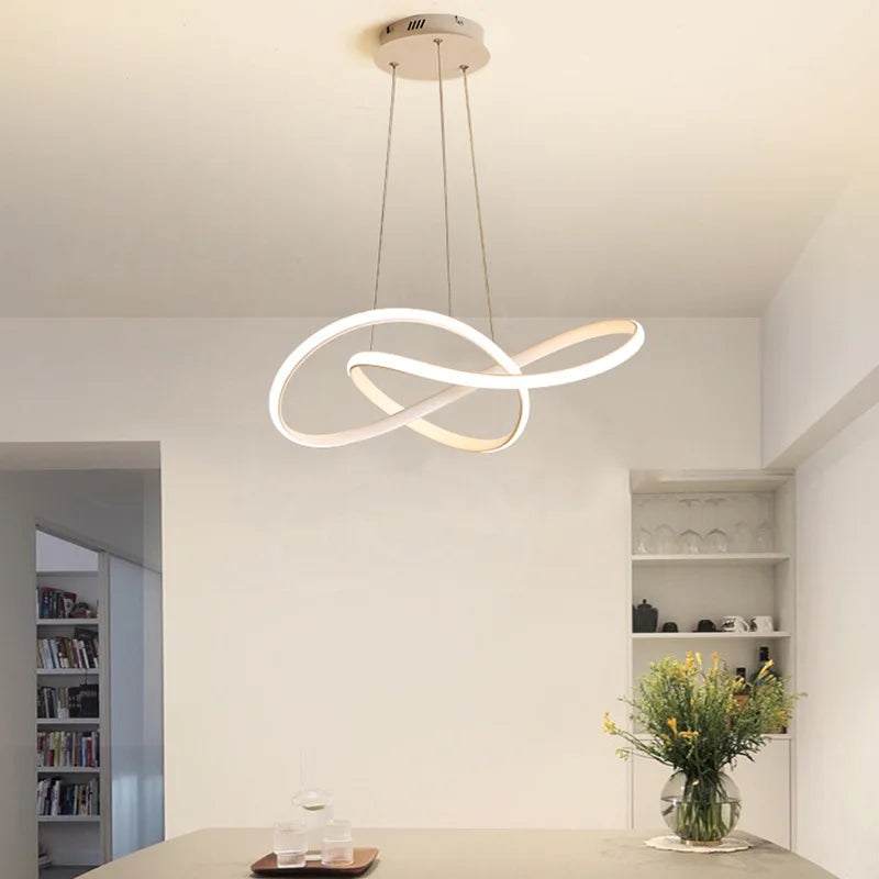 Modern Dining Room Pendant Lamp with Multiple Color Options - Nordic Creative Art Bar Light
