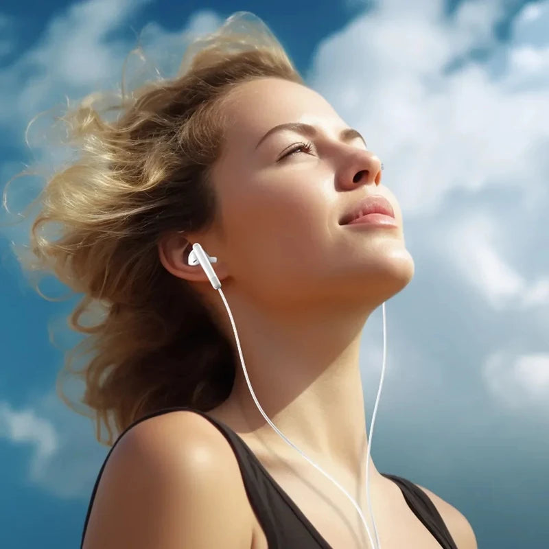 Wired In-Ear Headphones for Samsung Galaxy Phones - Compatible with Type-C & 3.5mm Jack