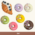 Christmas Frosted Doughnut Photo Props Set - Hanging Ornament Snacks Decor