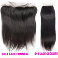 Remy Human Hair Lace Frontal Closure 4x4 Water Wave & Kinky Curly Transparent 13x4 Pre Plucked