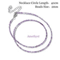 Minimalist Natural Stone Beads Necklace for Yoga & Gifts - Female Choker Jewelry