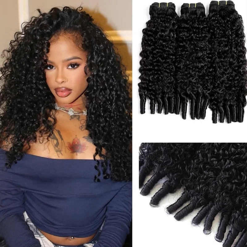 30 Inch Burmese Curly Human Hair Extensions - Brazilian Virgin Remy Hair Bundles