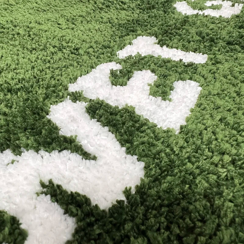 Green Grass Doormat 50x80cm Fluffy Plush Floor Rug for Lounge Bedroom