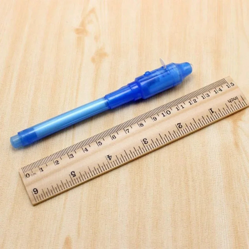 Luminous Light Pen Set 4pcs UV Black Light Drawing Ink Toys for Kids