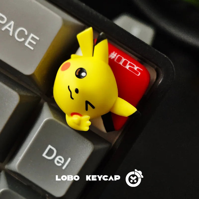Cute Cartoon Squirtle Psyduck Keycap Set for Mechanical Keyboard - Multiple Colors