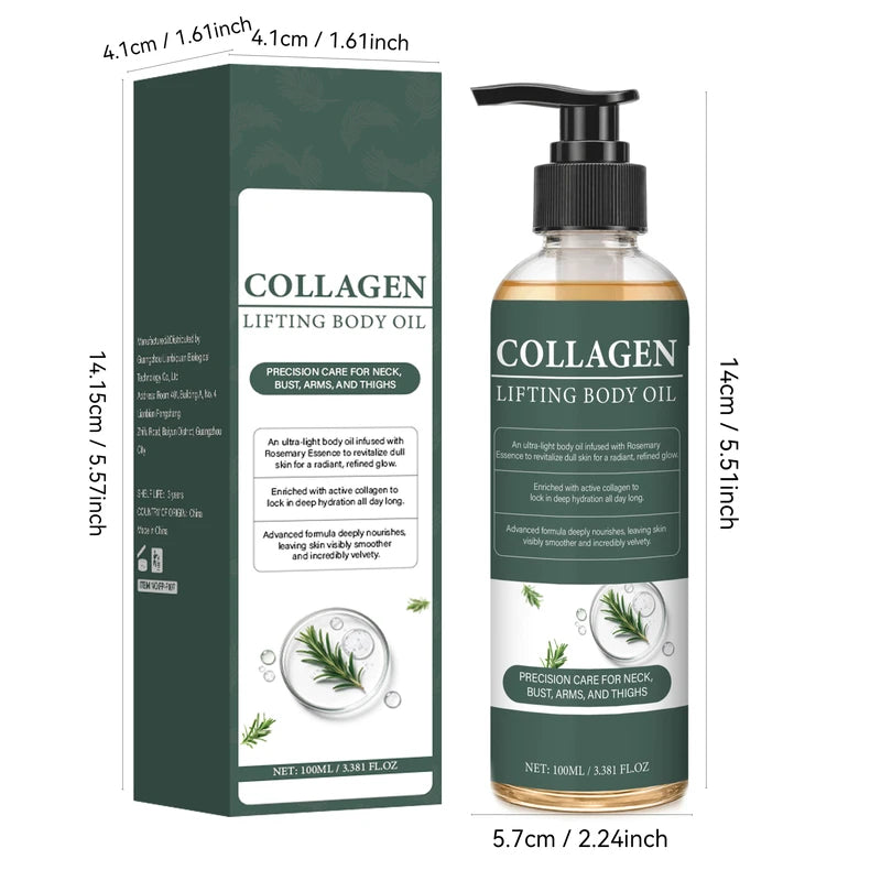 Hydrating Collagen Body Oil with Vitamin C & E - Firming Skin Nourishment