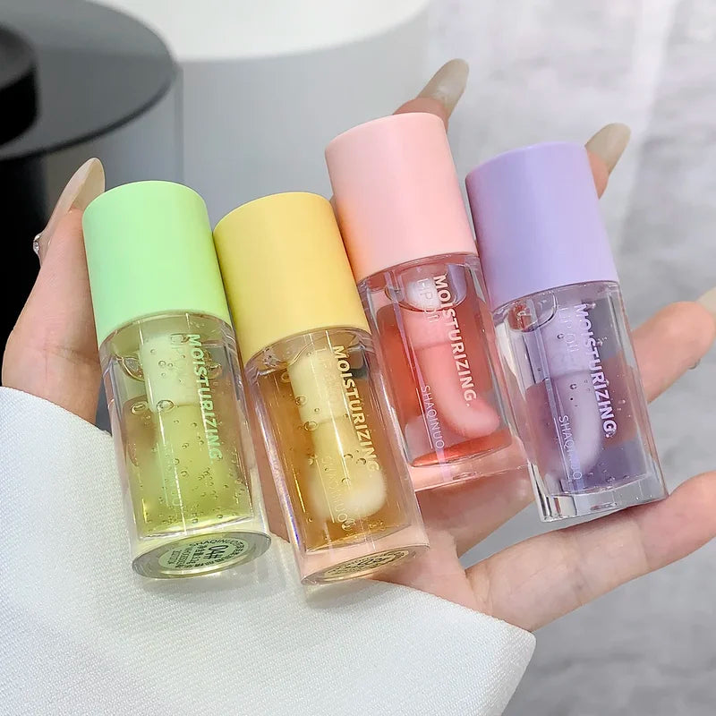 Hydrating Lip Oil with Glossy Finish, Non-Sticky Moisturizer & Plumper - Clear & Color Variants