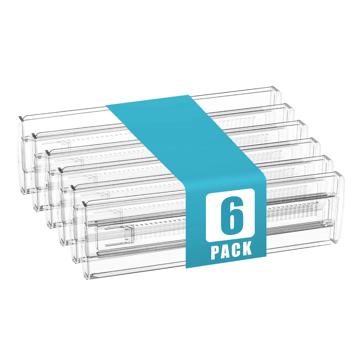 Adjustable Plastic Drawer Dividers Set for Kitchen Baby Office Storage
