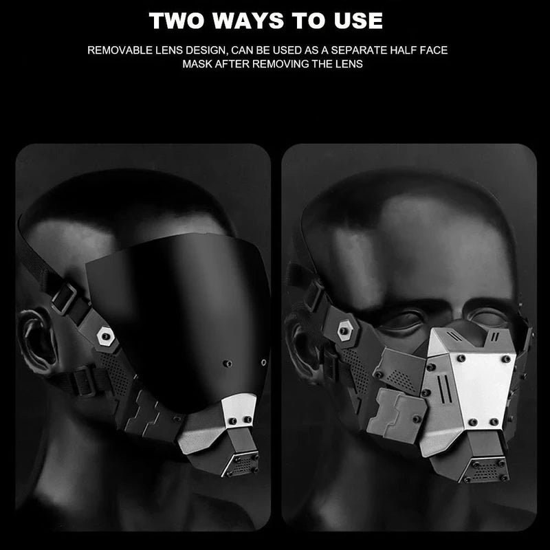 Tactical Full Face Mask Breathable Cosplay Helmet for Halloween and Airsoft