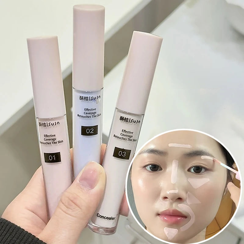 Brightening Liquid Concealer for Dark Circles & Spots - Long-Wear, Hydrating, Buildable Coverage