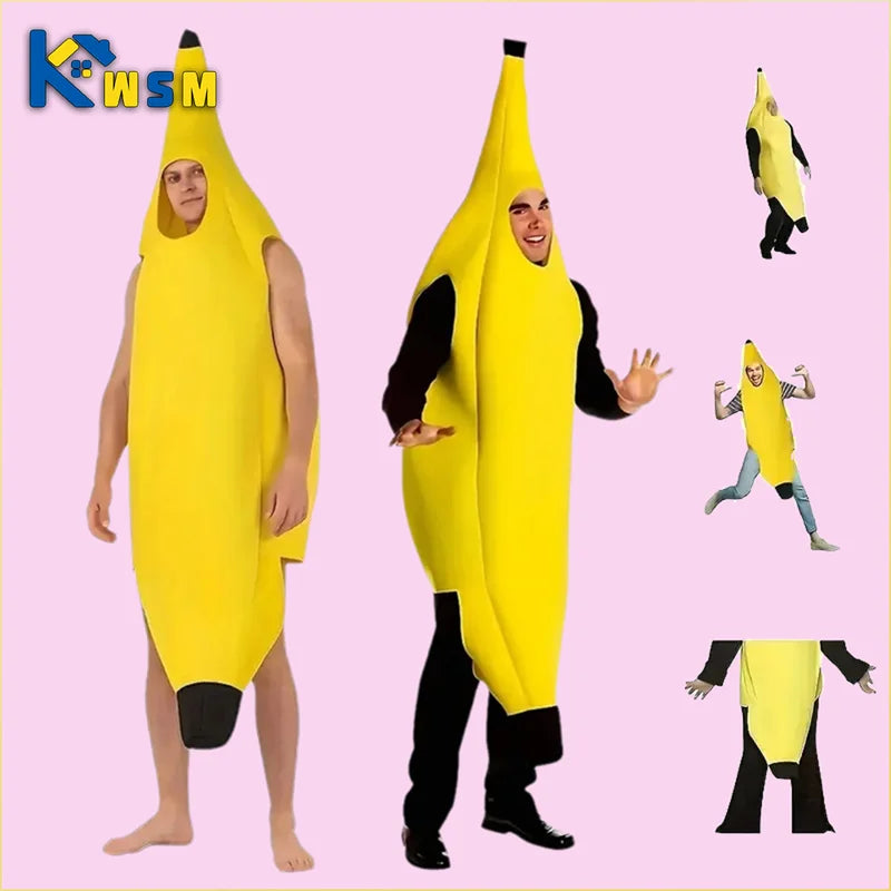 Kids Halloween Banana Costume Fruit Outfit for Role Play & Performance