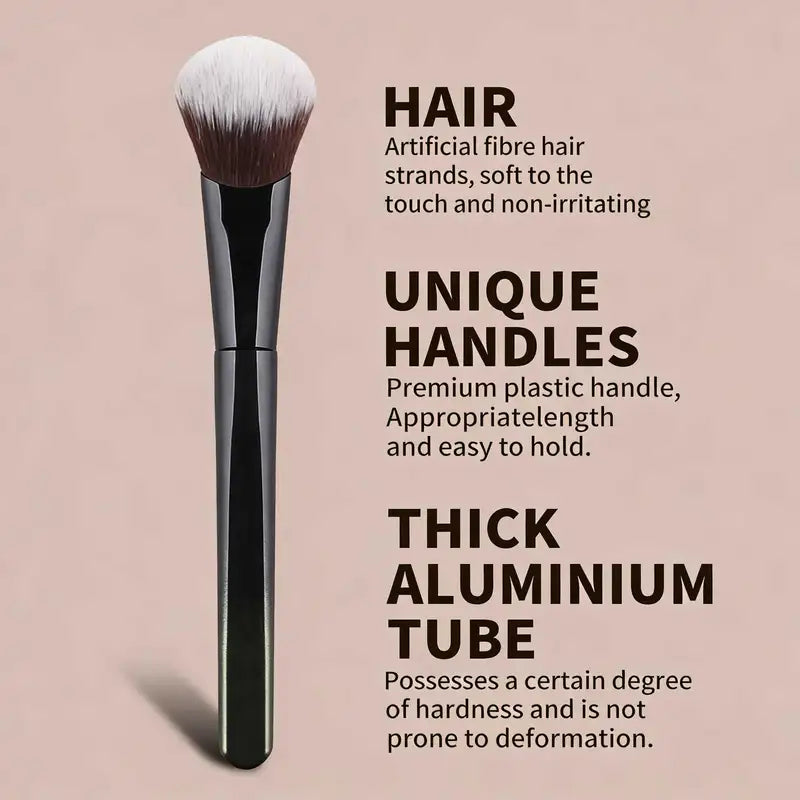 Angled Blush Brush - Soft Fiber Hair for Natural Makeup Application, Suitable for Beginners