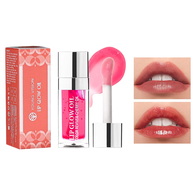 Lip Moisturizing Oil with 5 Color Options - Hydrating Lip Gel & Water Mist