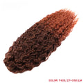Synthetic Twist Crochet Hair Extensions - 22 Inch Curly Wavy Braids with Ombre Rainbow Colors