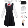 Mitaka Asa Cosplay Costume Set with Dress, Necktie, Socks & Belt Halloween