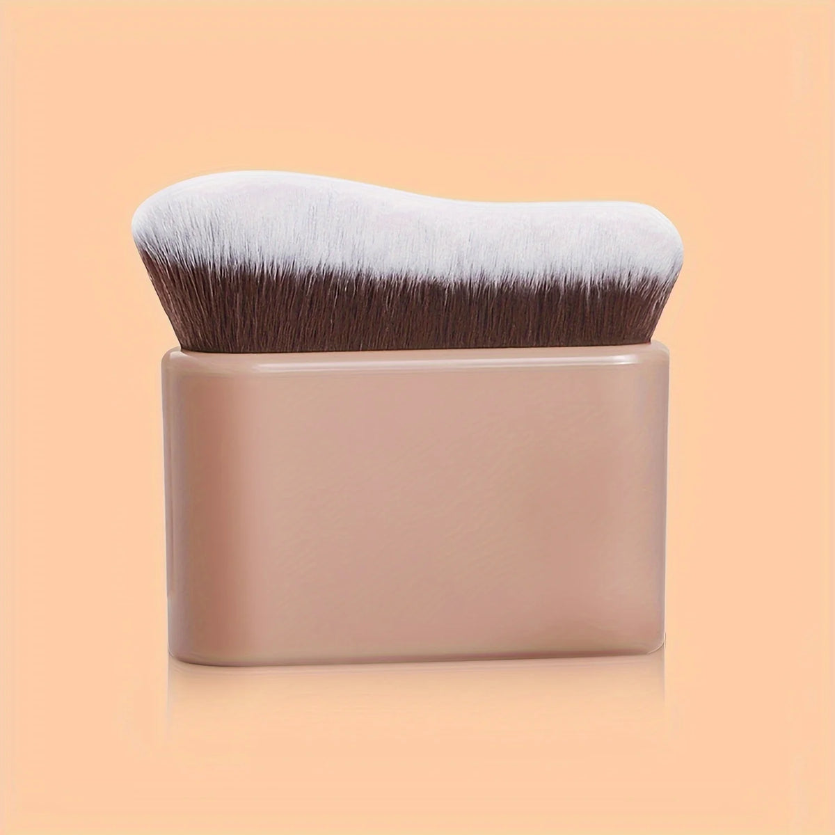 Wave Contour Makeup Brush - Foundation Application, Nylon Bristles, ABS Handle