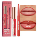 Matte Lip Liner & Lip Gloss Set - Waterproof Long-Lasting Lip Makeup Kit