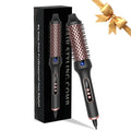 Heated Styling Brush 3-in-1 Ionic Hair Curling & Straightening Tool