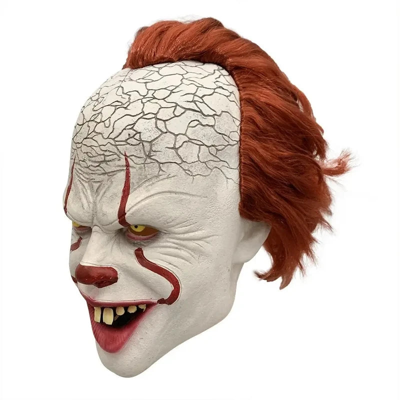 Horror Pennywise Joker Clown Latex Mask for Cosplay Halloween Party Props