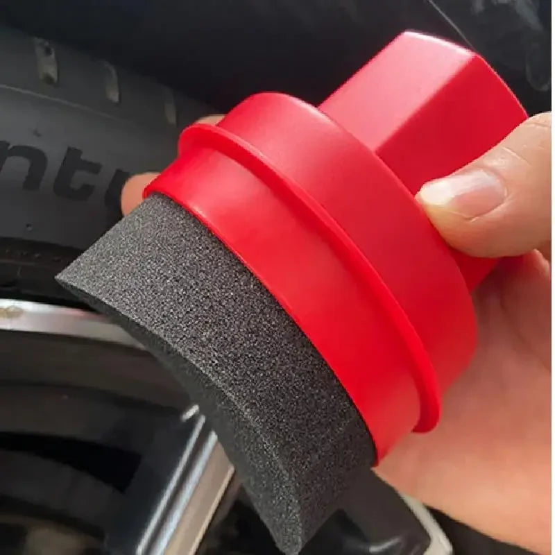 Car Wheel Polishing Sponge with Lid Tire Wash Wipe Water Suction Pad for Tire Cleaning