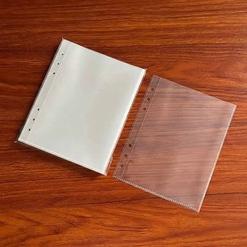 A5 Photocard Binder Sheets - Transparent PP Acid-Free Multiple Pockets for Collectible Cards