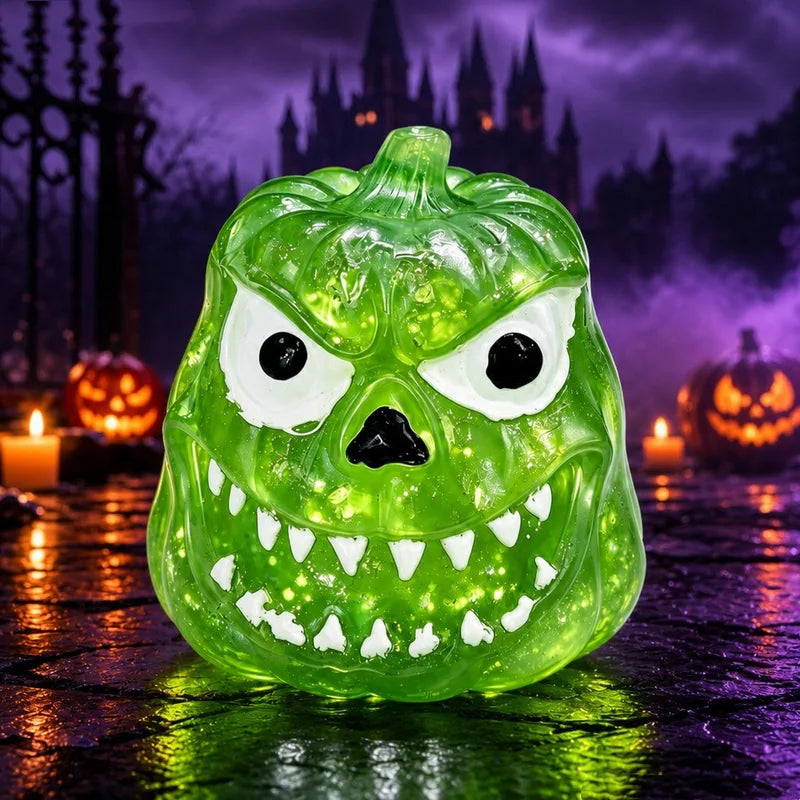 Halloween Pumpkin Stress Ball Squishy Toy Fidget Stress Relief Toy — Soft Elastic Slow Rebound