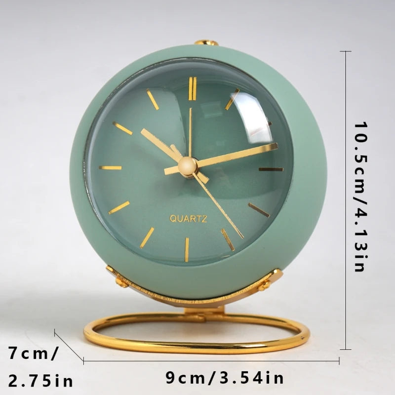 Minimalist Electronic Desk Clock for Home & Office - Silent Luminous Pointer