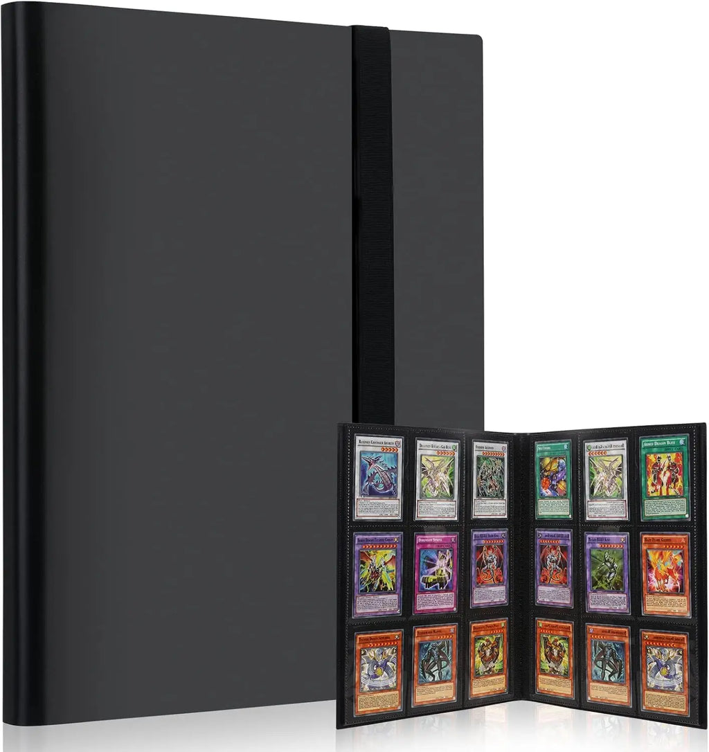 Large Capacity 9 Pocket Photo Card Binder Album for Collecting Trading Cards - Multiple Colors