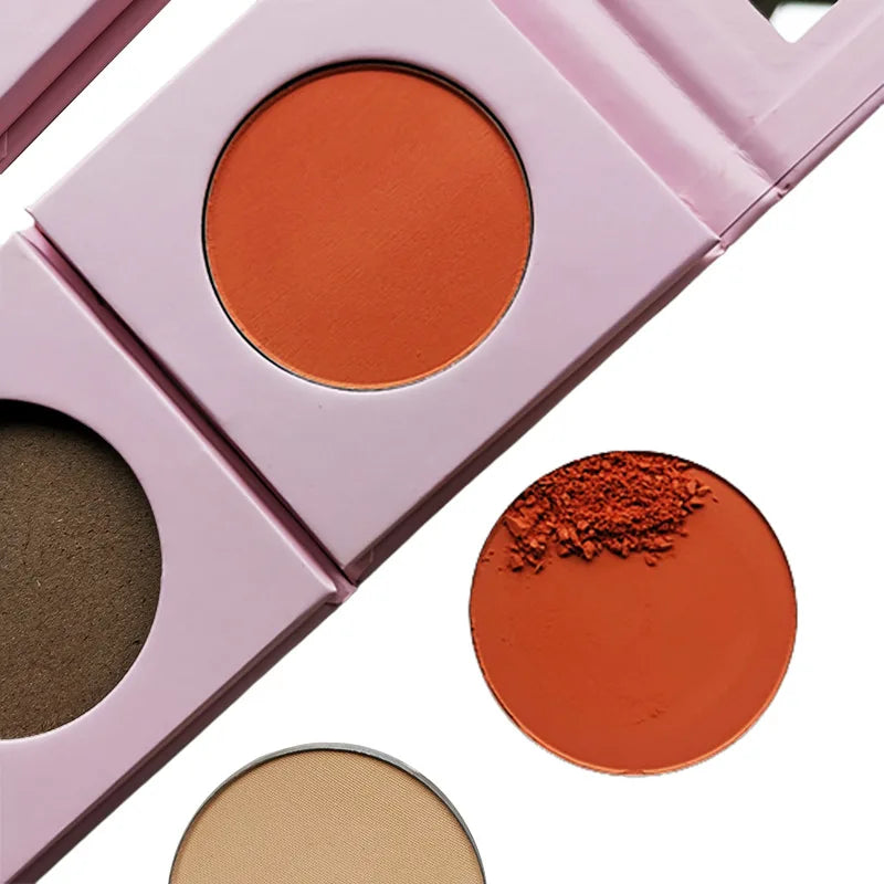 Natural Matte Blush Palette with Custom Logo - Face Contour & Cheek Makeup