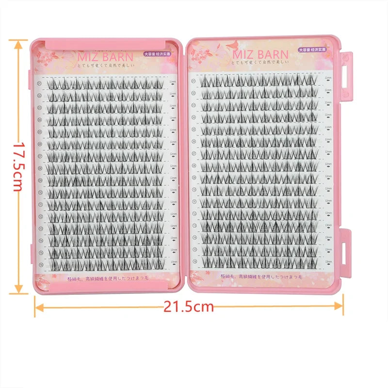 High Capacity 32 Rows Eyelash Extension Clusters for Professional & Personal Use