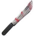 Halloween Bloody Toy Knife Prop for DIY Party Decorations Curved Plastic Knife