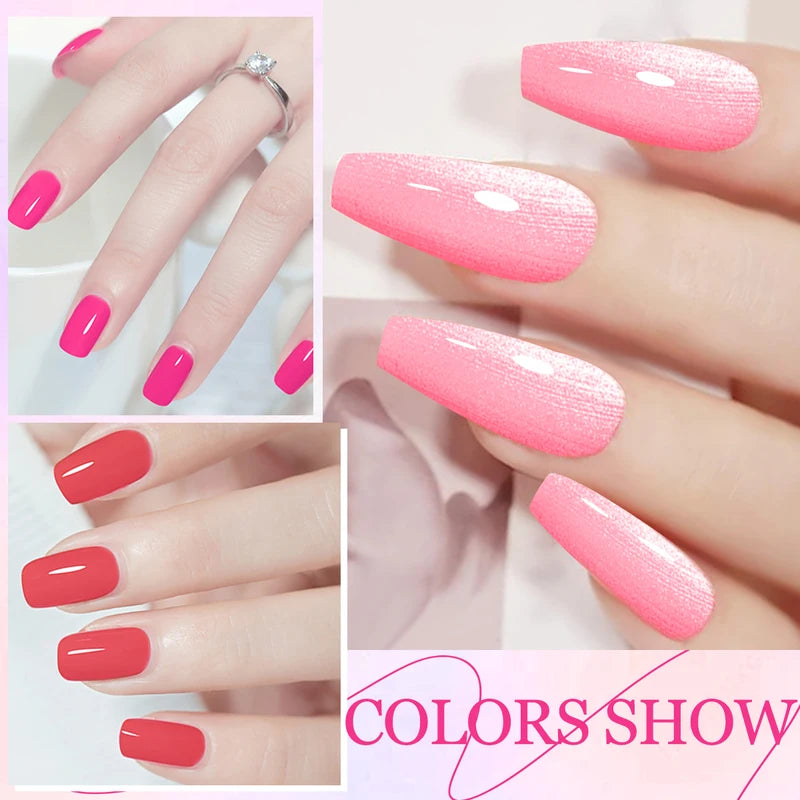 12-Piece Gel Nail Polish Set for Manicure & Nail Art - Spring & Summer Colors