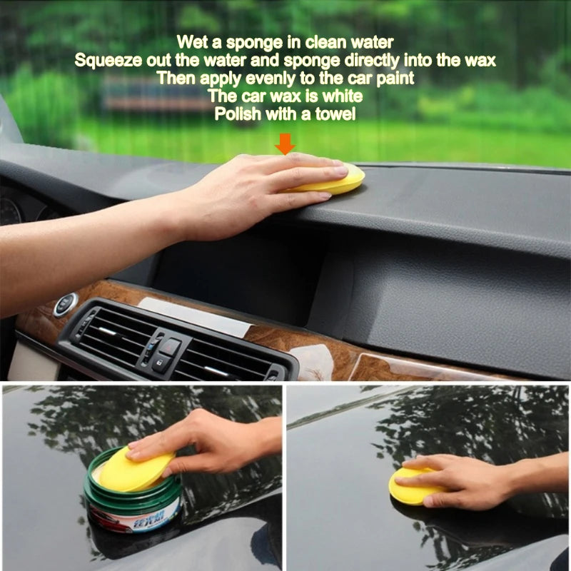 Car Foam Waxing Polish Sponge Set - High Density Cleaning & Polishing Pads