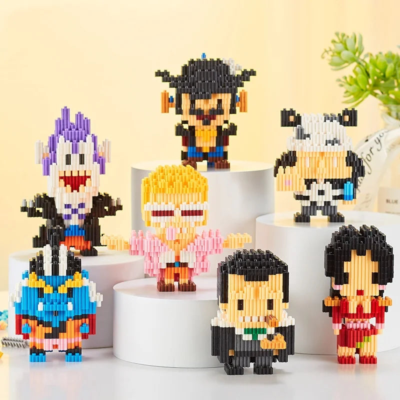 Anime Action Figures Set - Luffy Nami Sanji Zoro Usopp Ace Franky Brook Robi Educational Toy