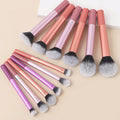 10pcs Makeup Brush Set with Storage Bag - Portable Professional Cosmetic Tools