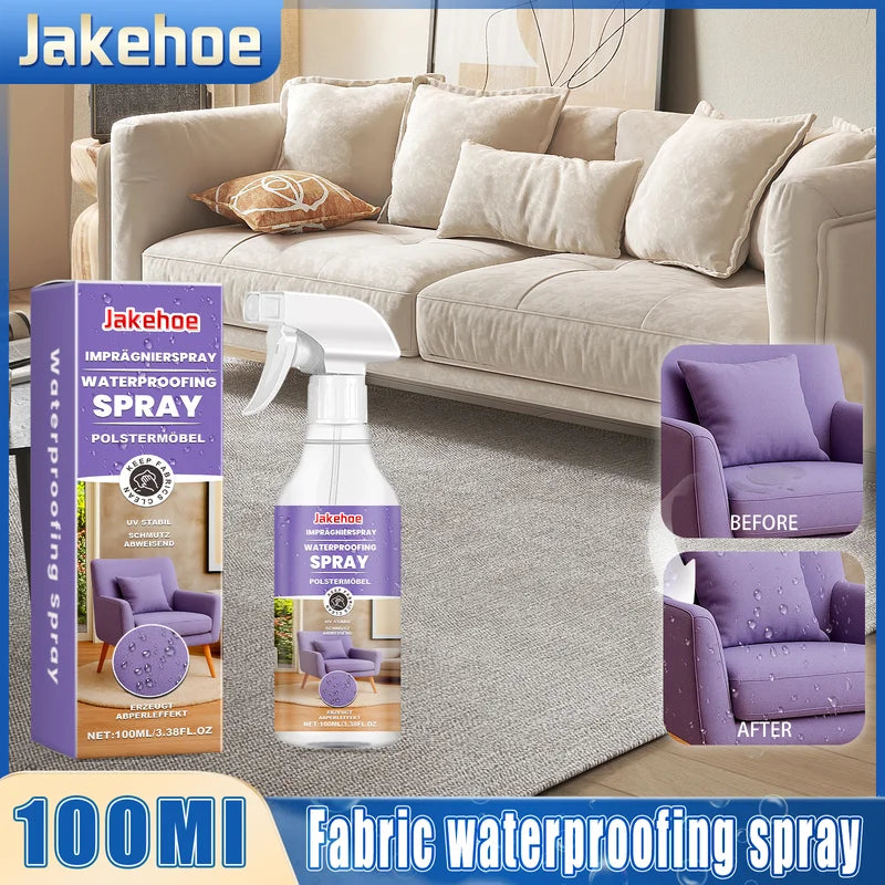 Fabric Waterproofing Spray for Sofas Carpets Upholstery Tents Wellies - Stain & Water Resistant